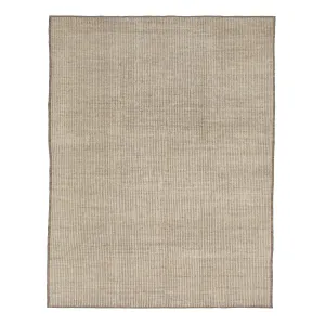 Natural Solid Zameen Modern Wool Rug - 9'4" x 12'