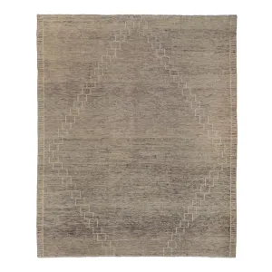 Natural Zameen Transitional Wool Rug - 8'11" x 10'7"