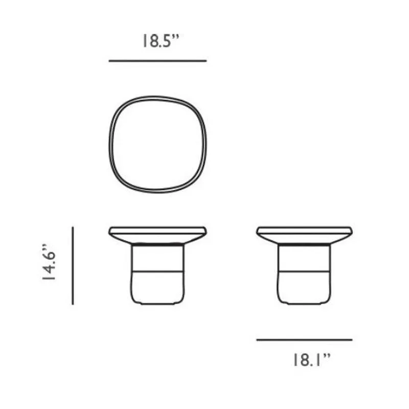 Obon Square Side Table