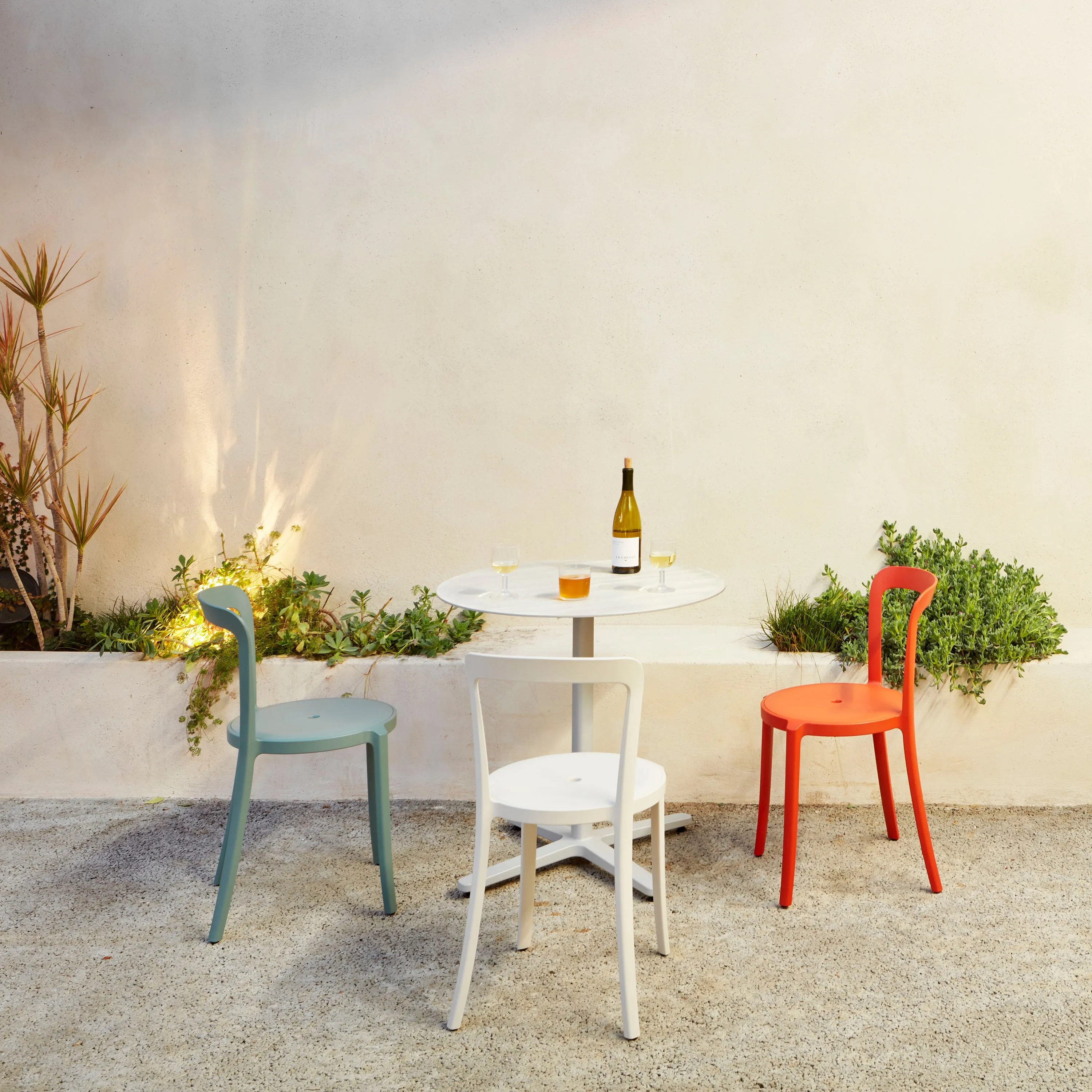 On & On Plastic Stacking Chair