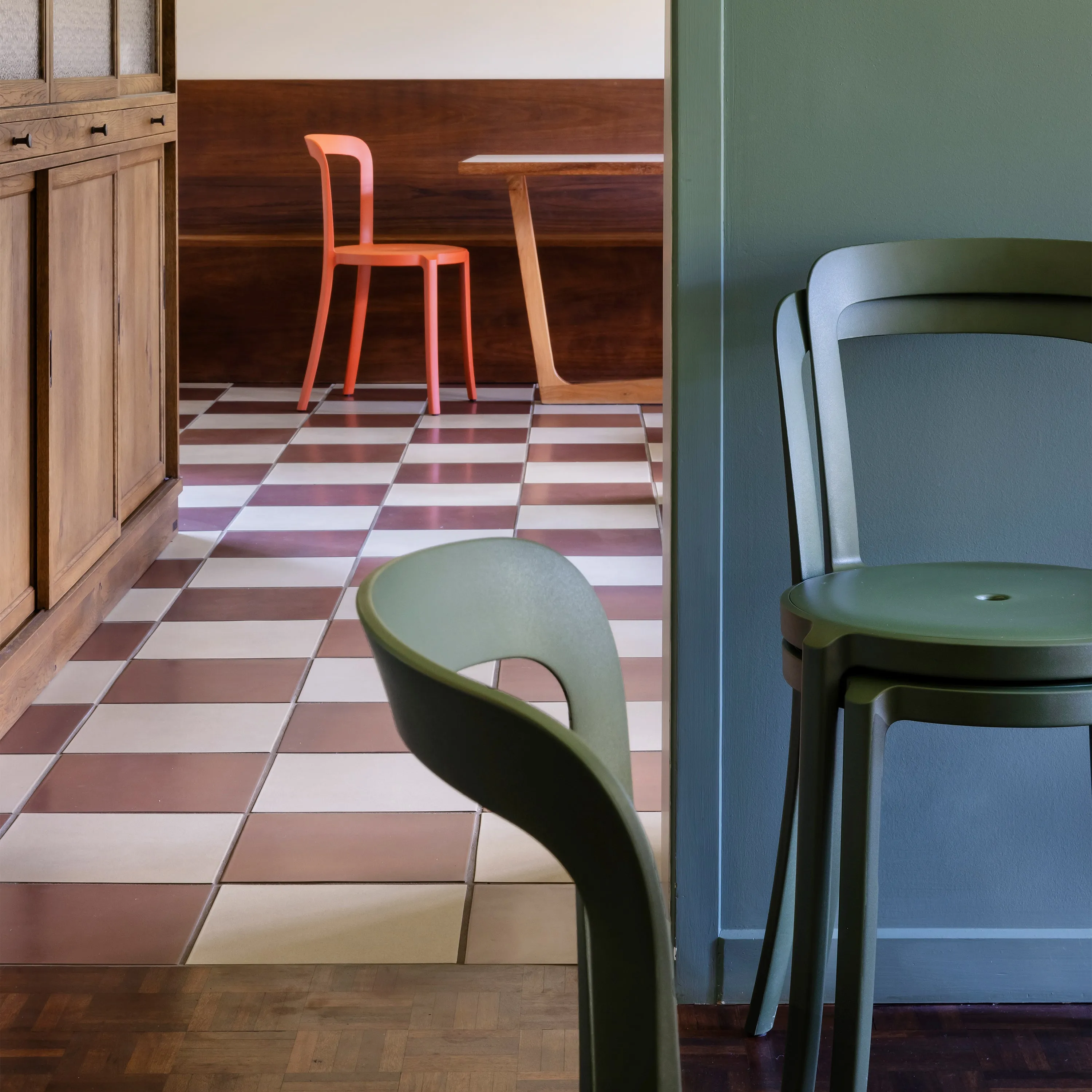 On & On Plastic Stacking Chair
