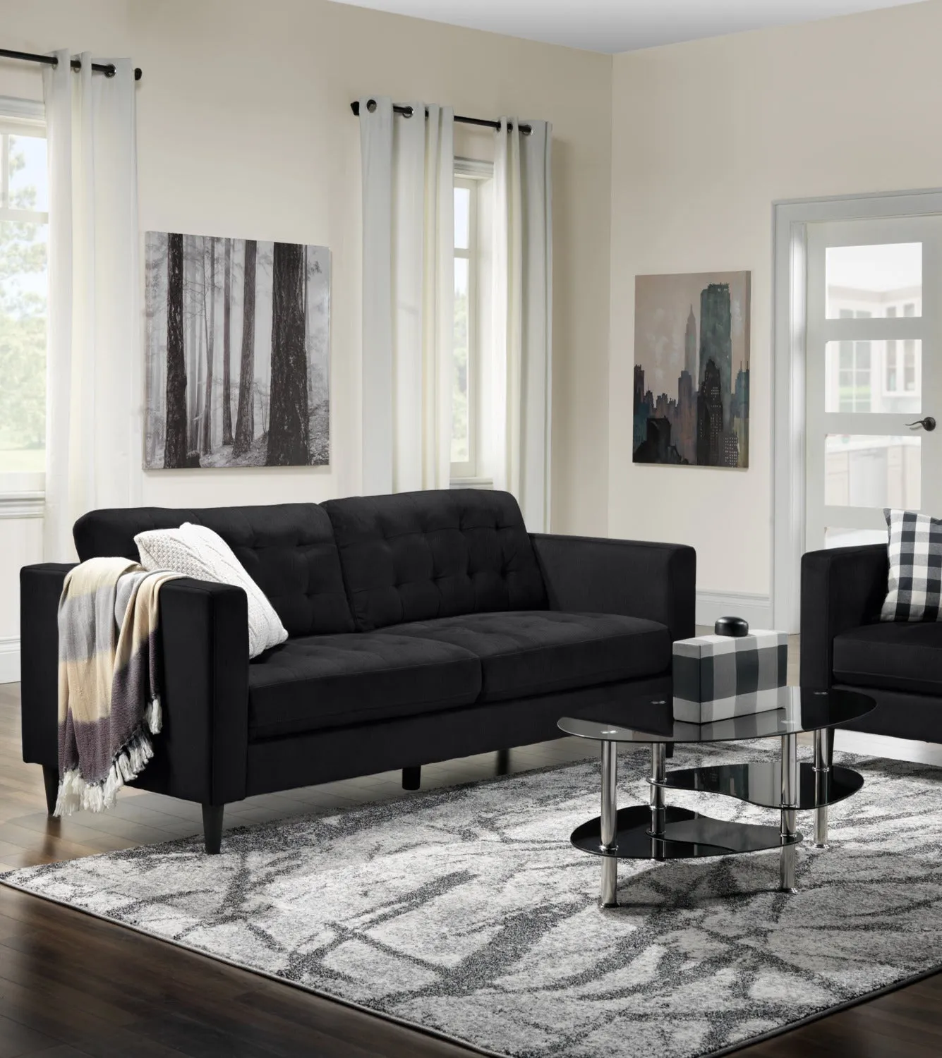 Oriana 40" Coffee Table - Black