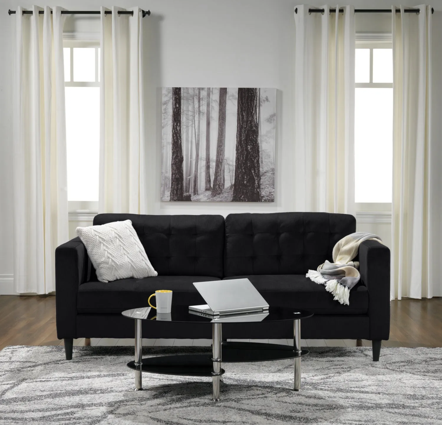 Oriana 40" Coffee Table - Black