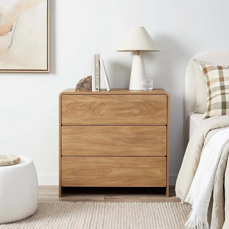 Owen Three Drawer - Walnut Mocka