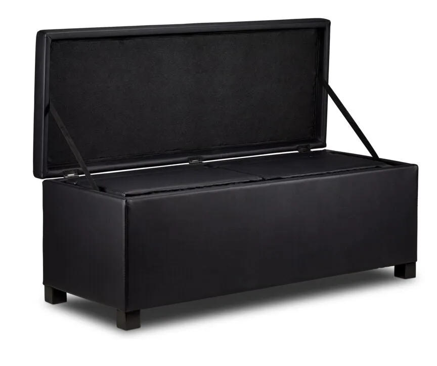 Paloma 3-Piece Ottoman - Black