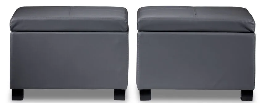 Paloma 3-Piece Ottoman - Grey