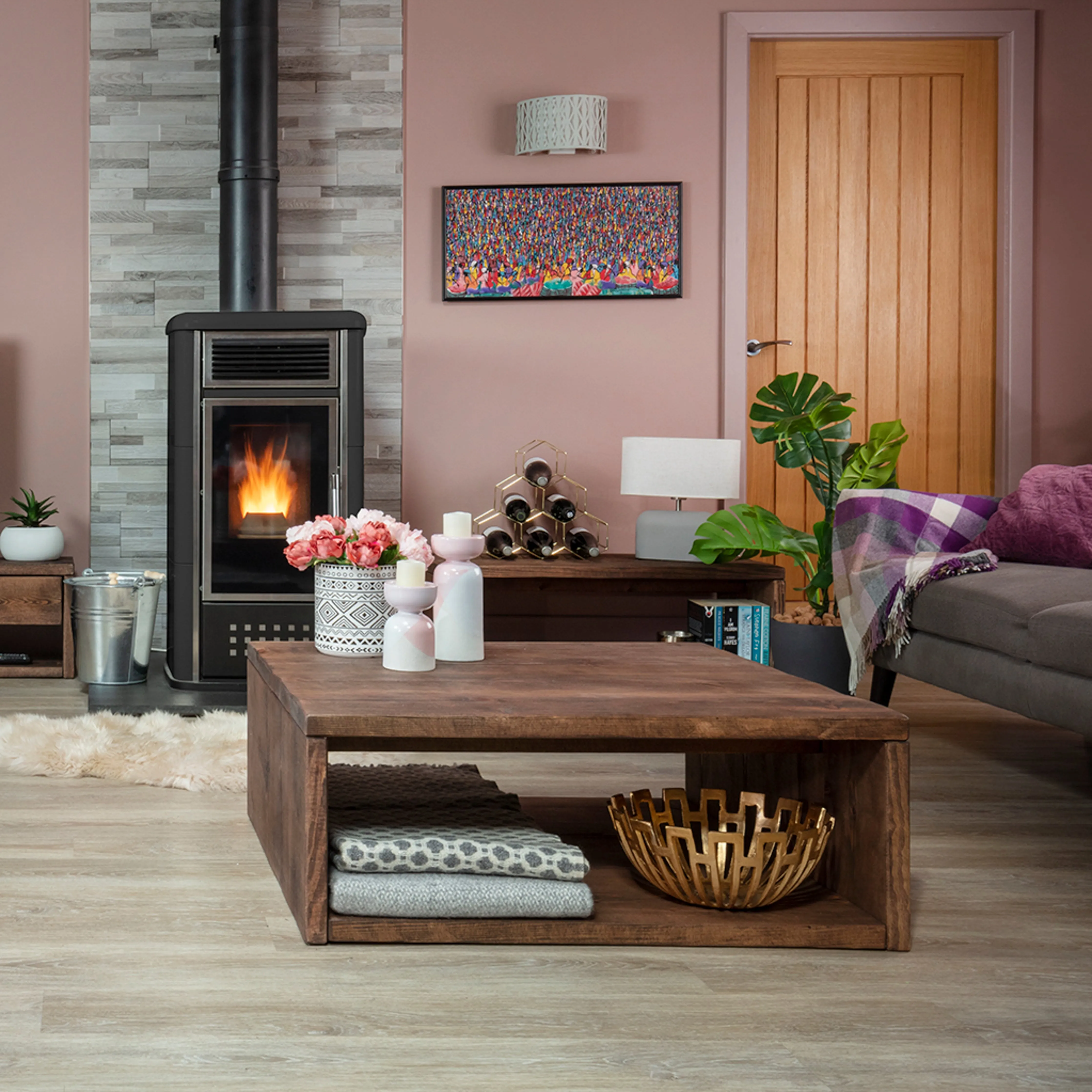 Pandon Large Square Coffee Table Funky Chunky