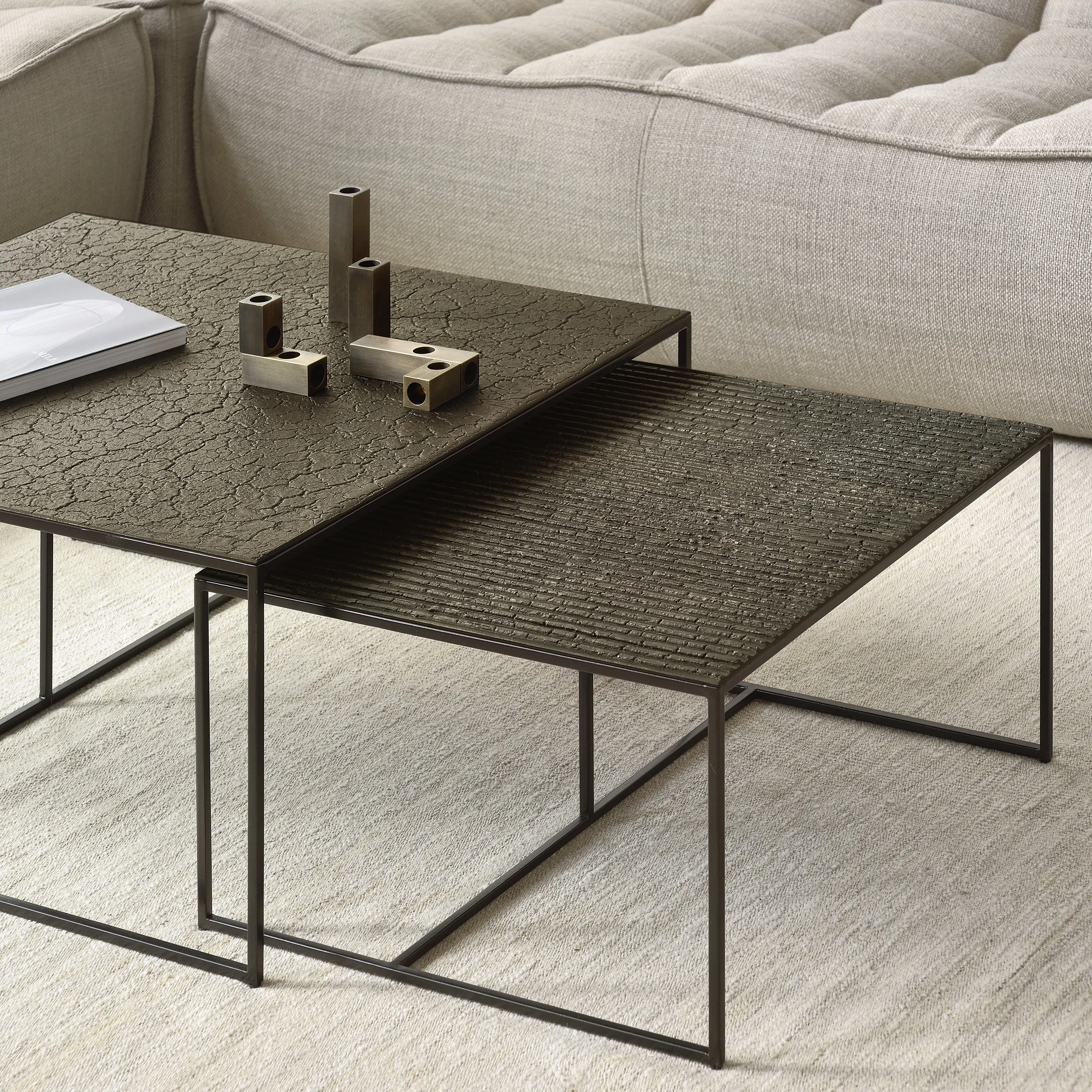 Pentagon Nesting Coffee Table (Set of 2)