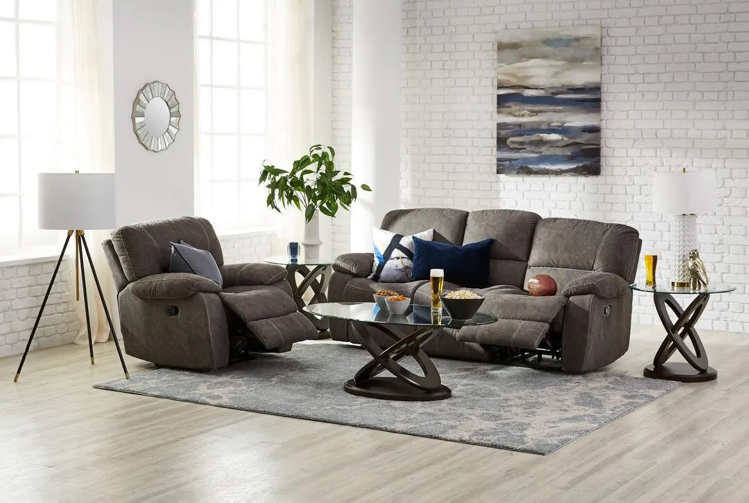 Peyton Reclining Sofa - Grey