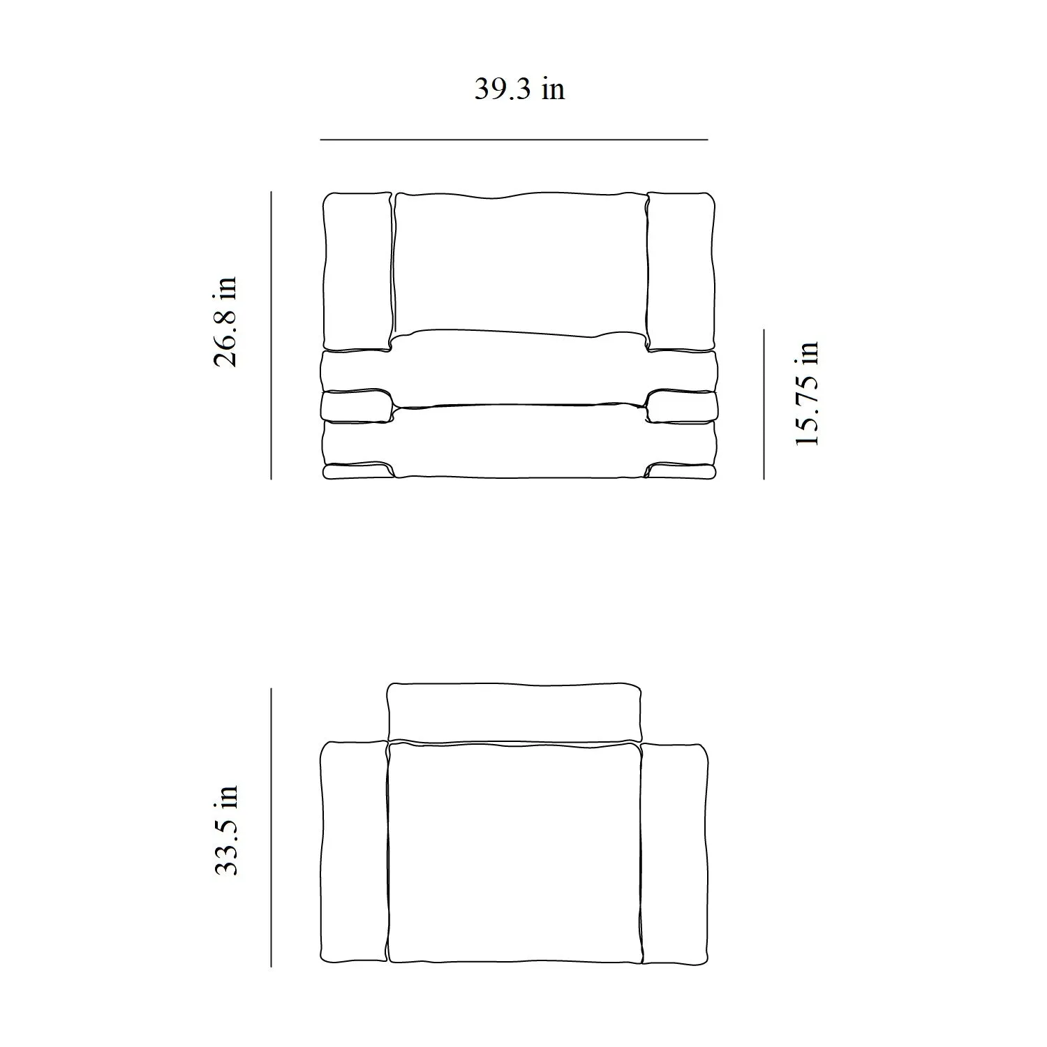 Pillow Velvet Lounge Chair