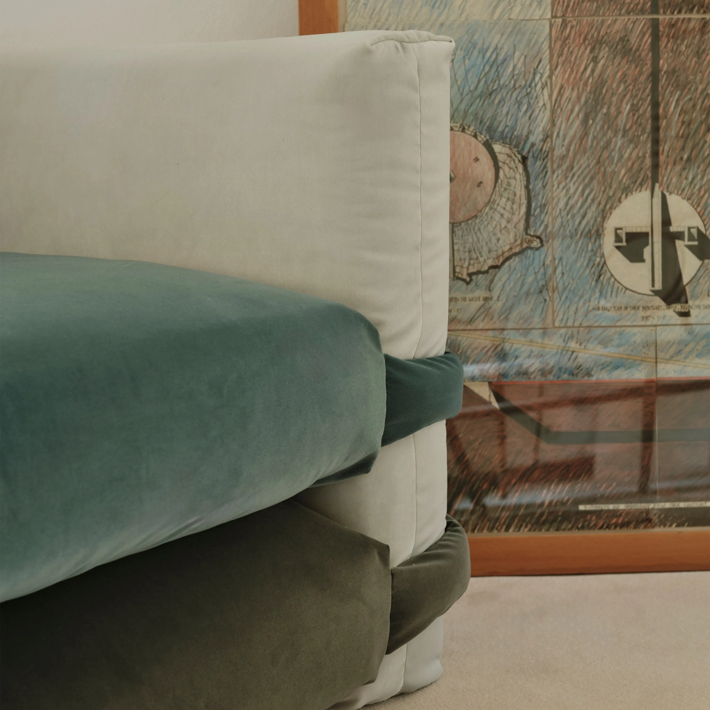 Pillow Velvet Lounge Chair
