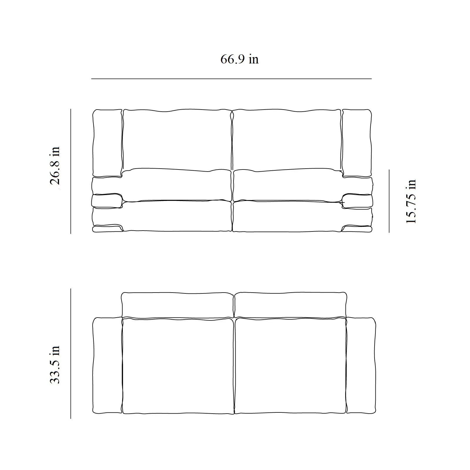 Pillow Velvet Sofa