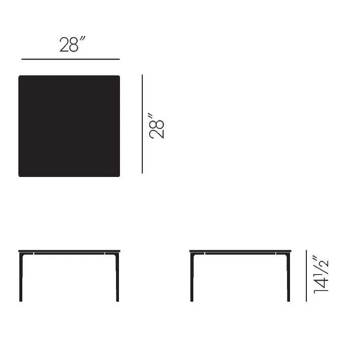 Plate Square Coffee Table