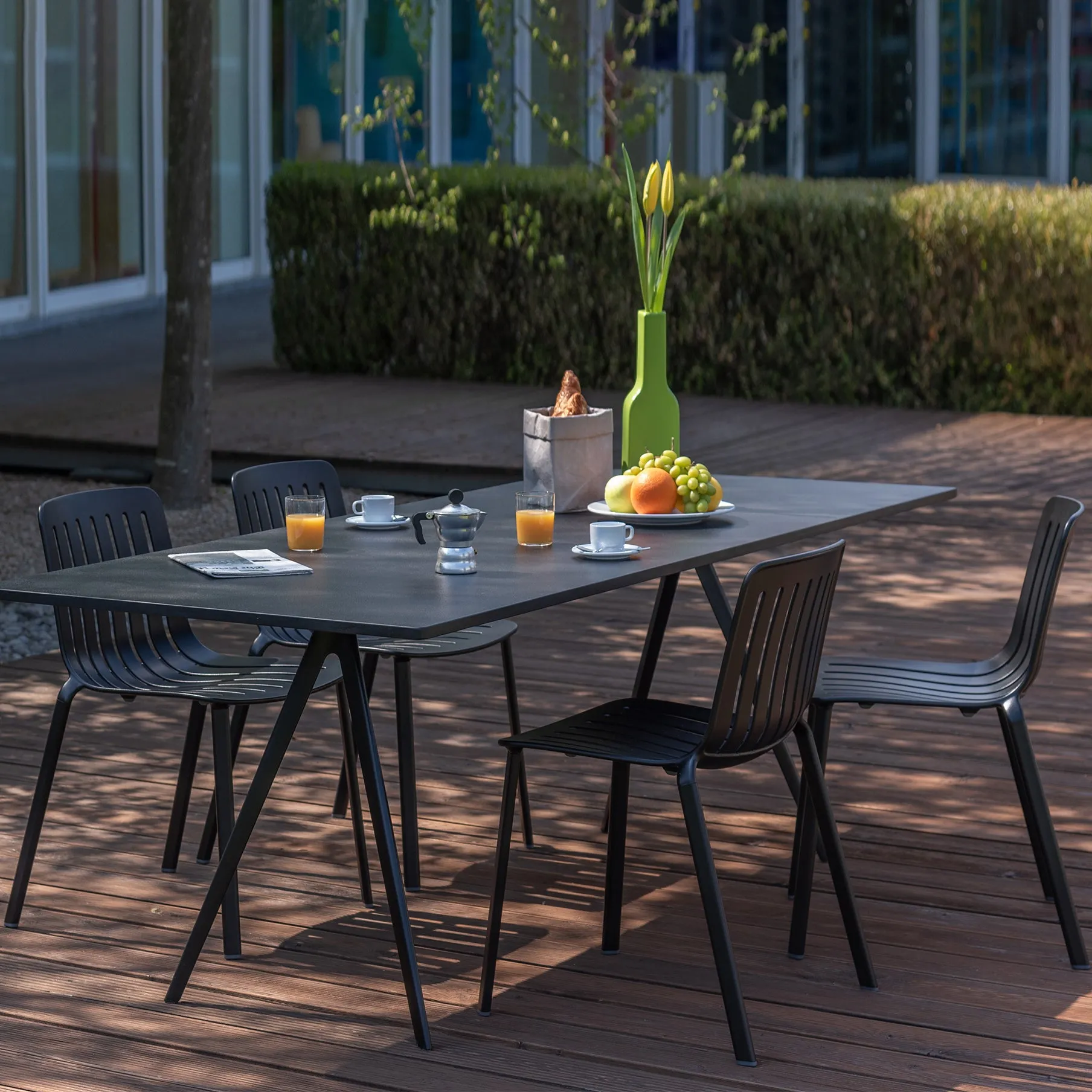 Plato Outdoor Stacking Chair (Set of 2)