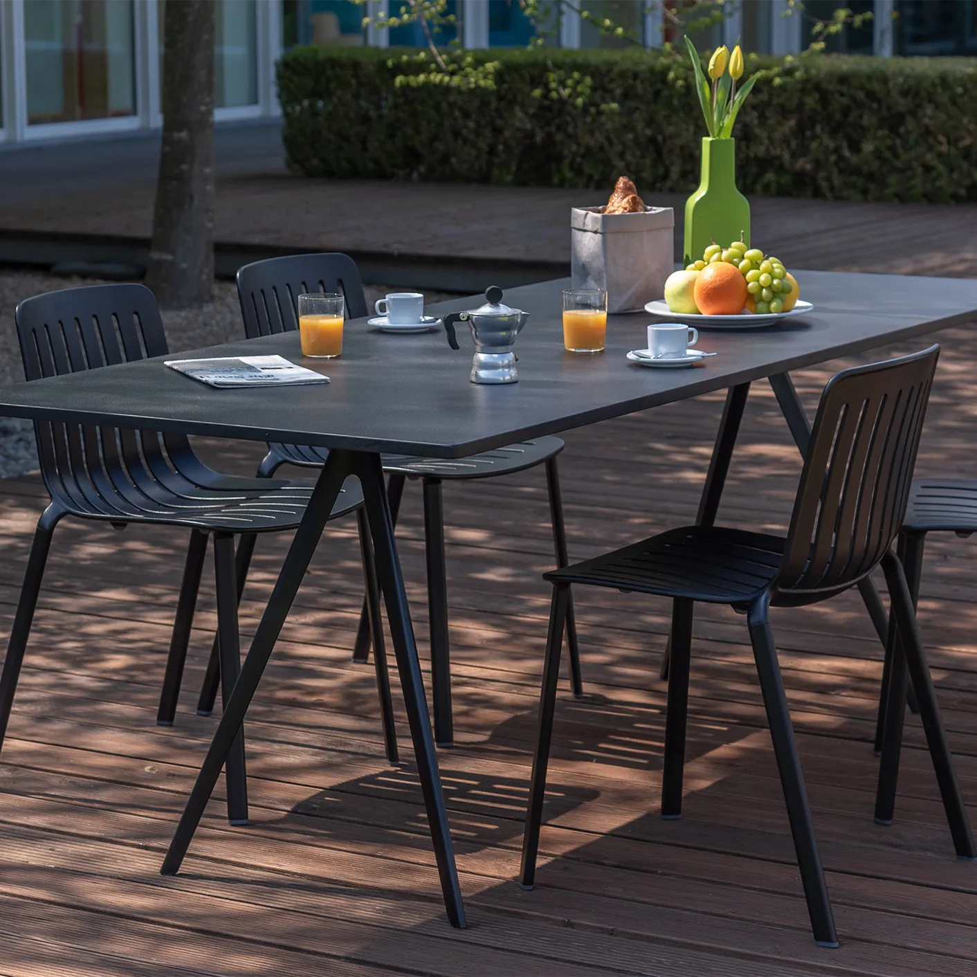 Plato Outdoor Stacking Chair (Set of 2)