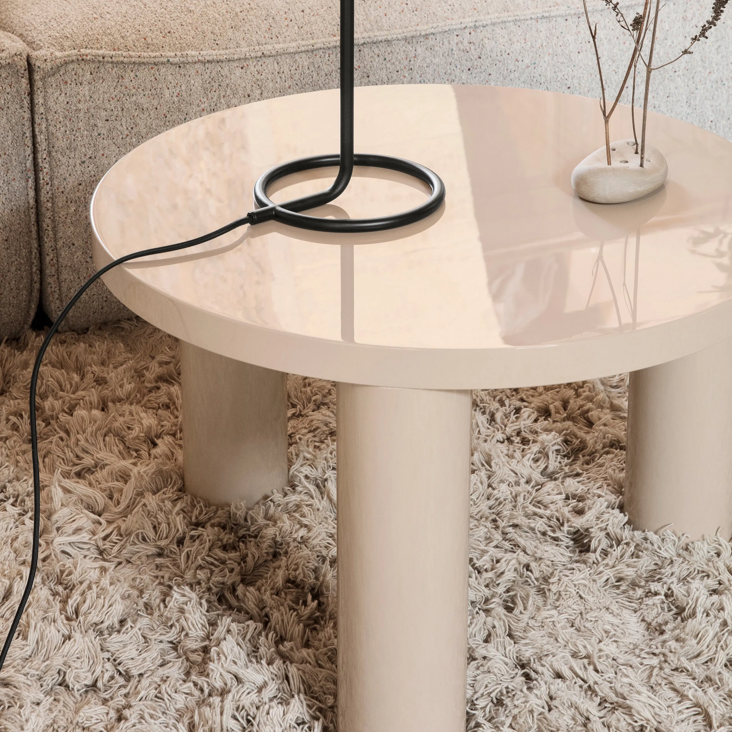 Post Lacquer Coffee Table
