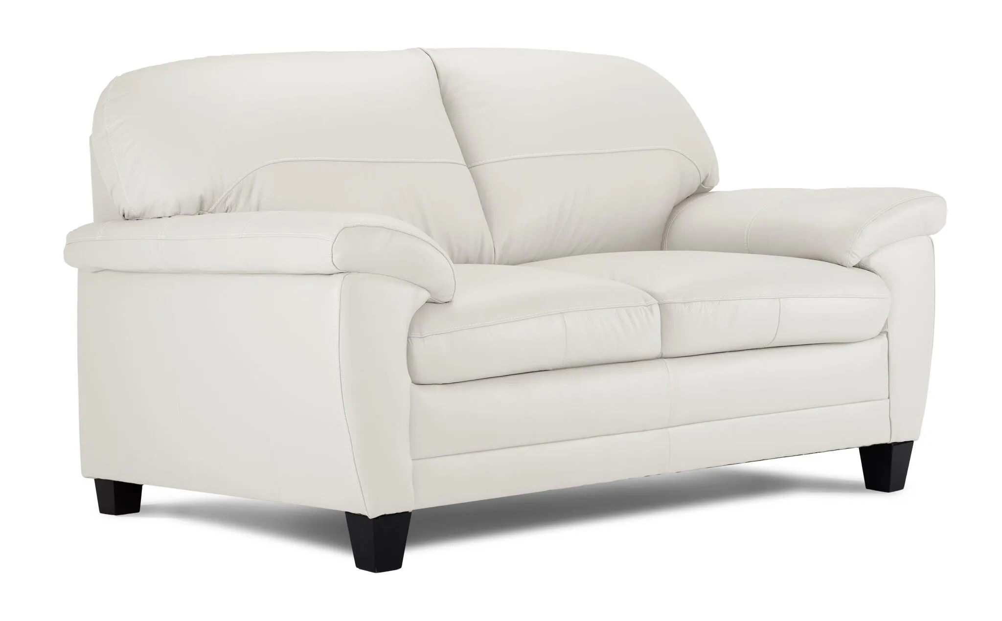 Raphael Leather Sofa, Loveseat and Chair Set - Silver Grey