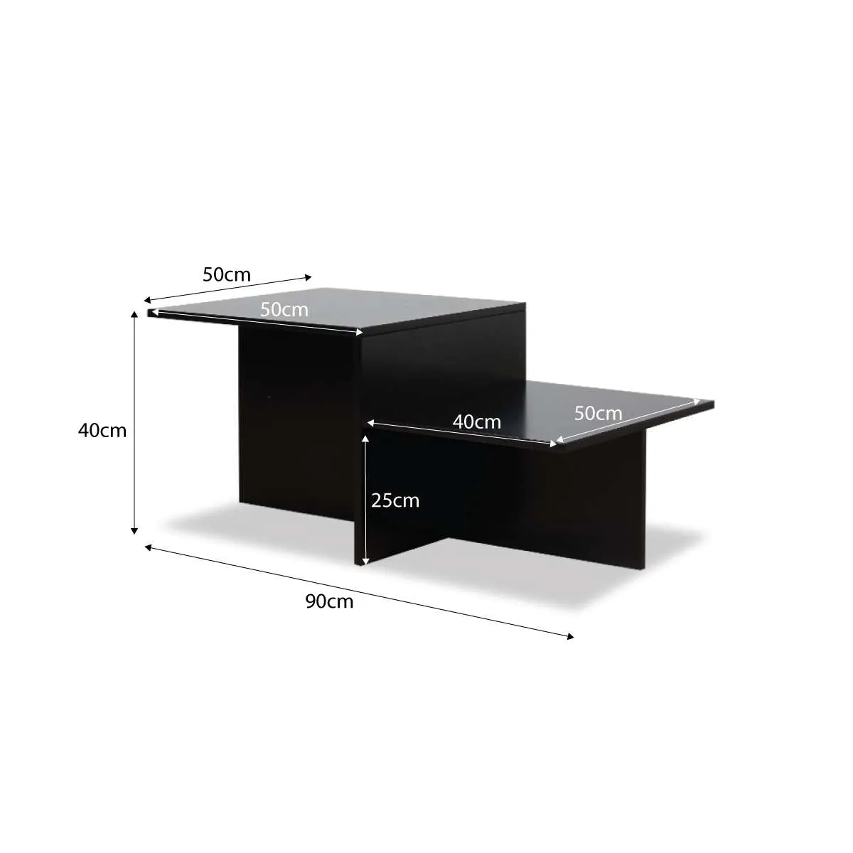 Ren Coffee Table - Black Mocka