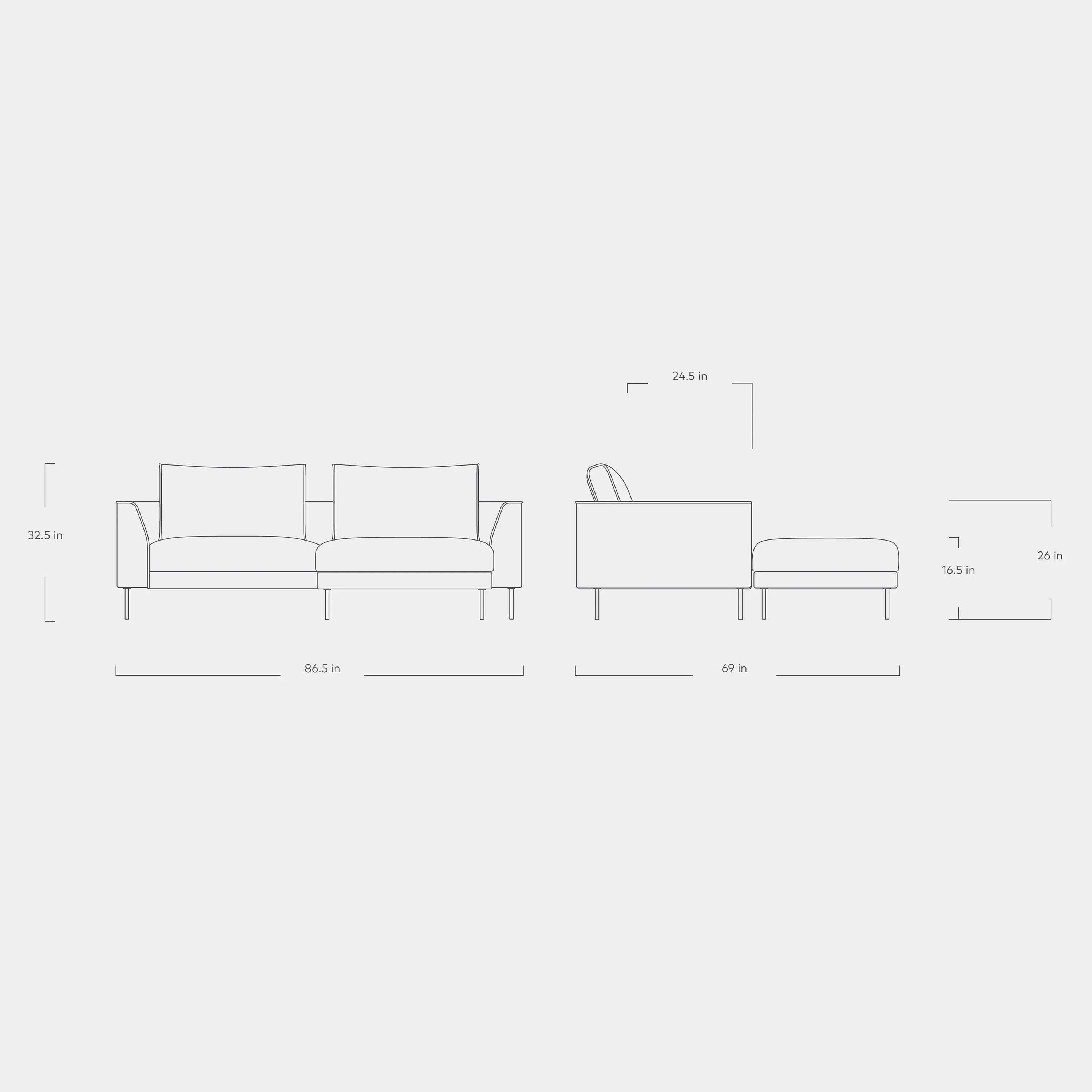 Renfrew Loft Bi-Sectional