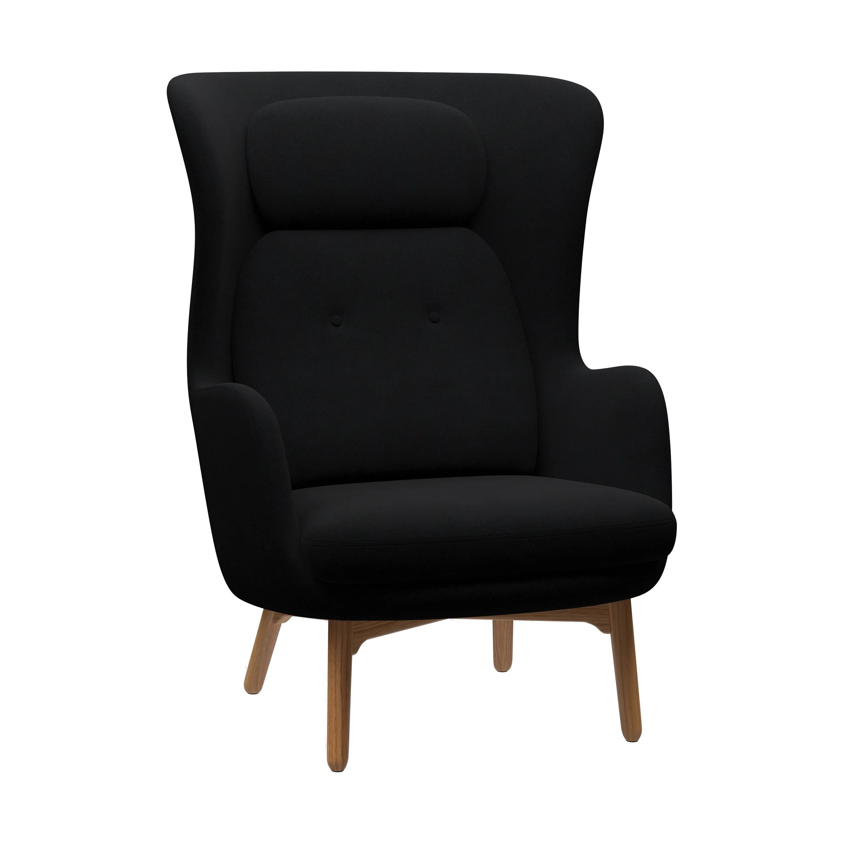 Ro Lounge Chair with Wood Legs