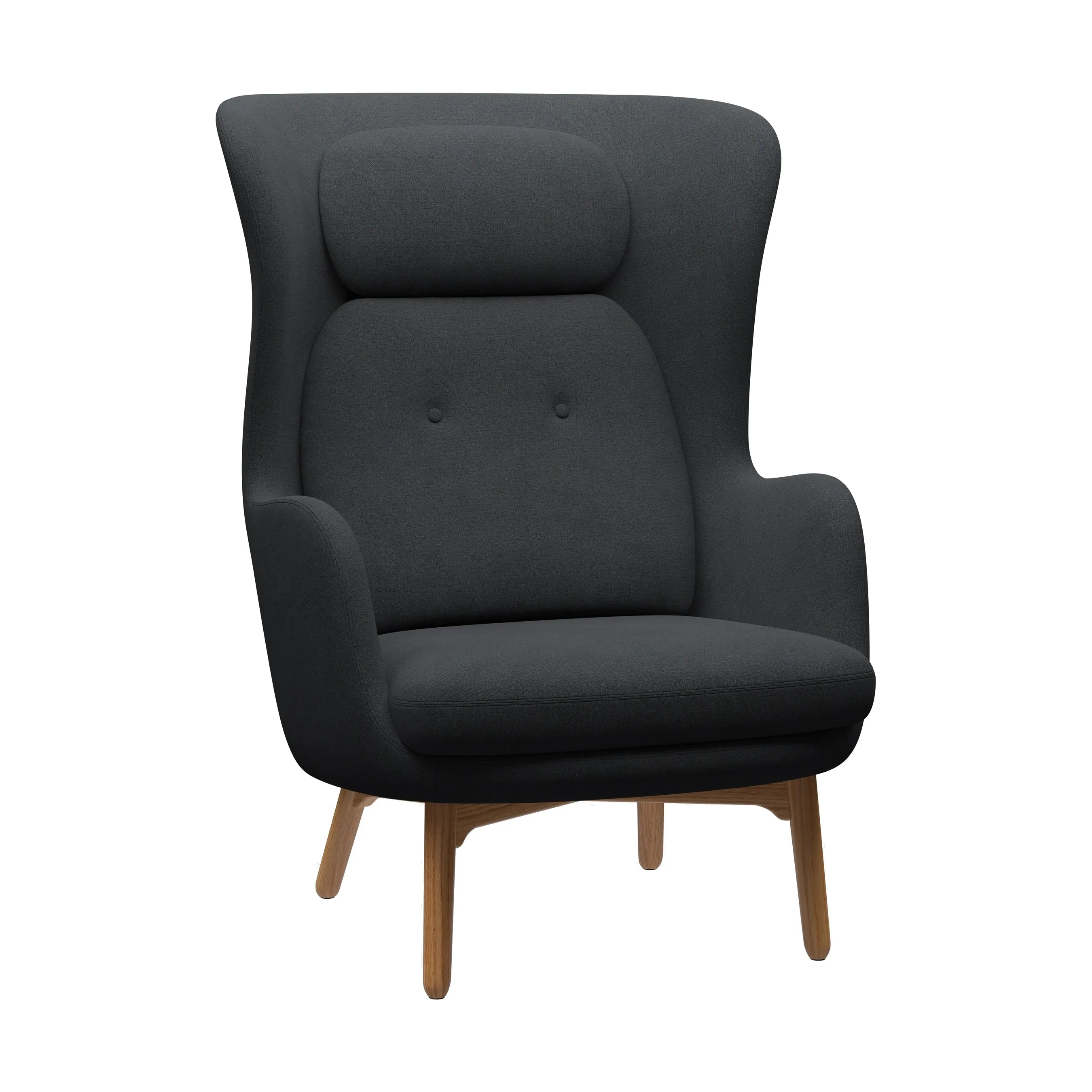 Ro Lounge Chair with Wood Legs