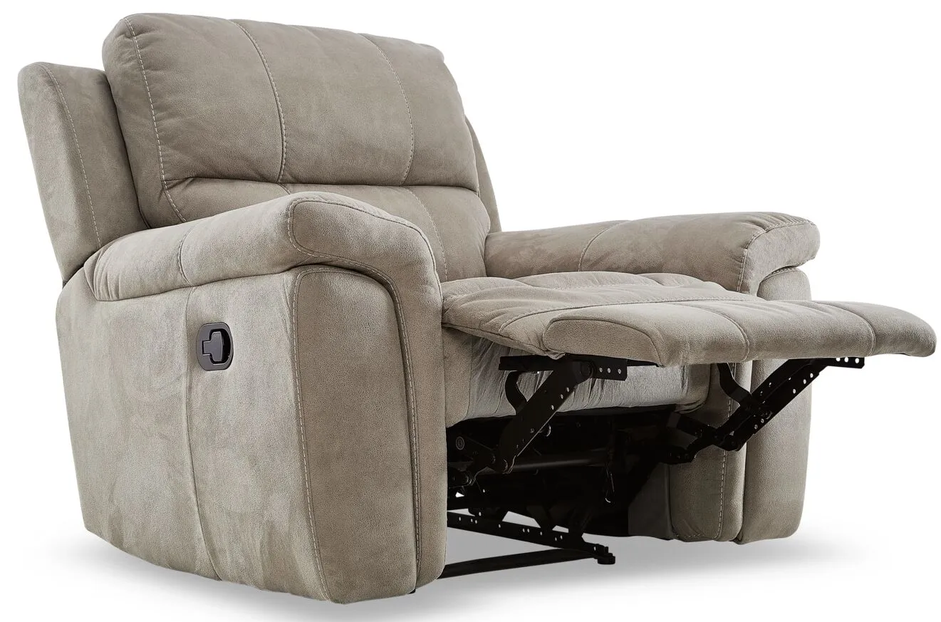 Roarke Recliner - Silver Grey