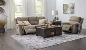 Roarke Sofa and Chair Set - Silver Grey
