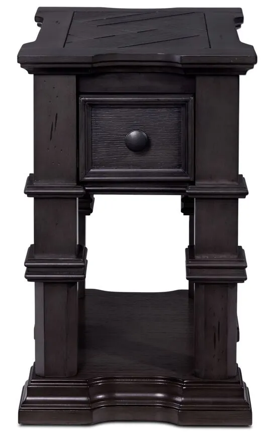 Roman 22" Chairside Table - Grey