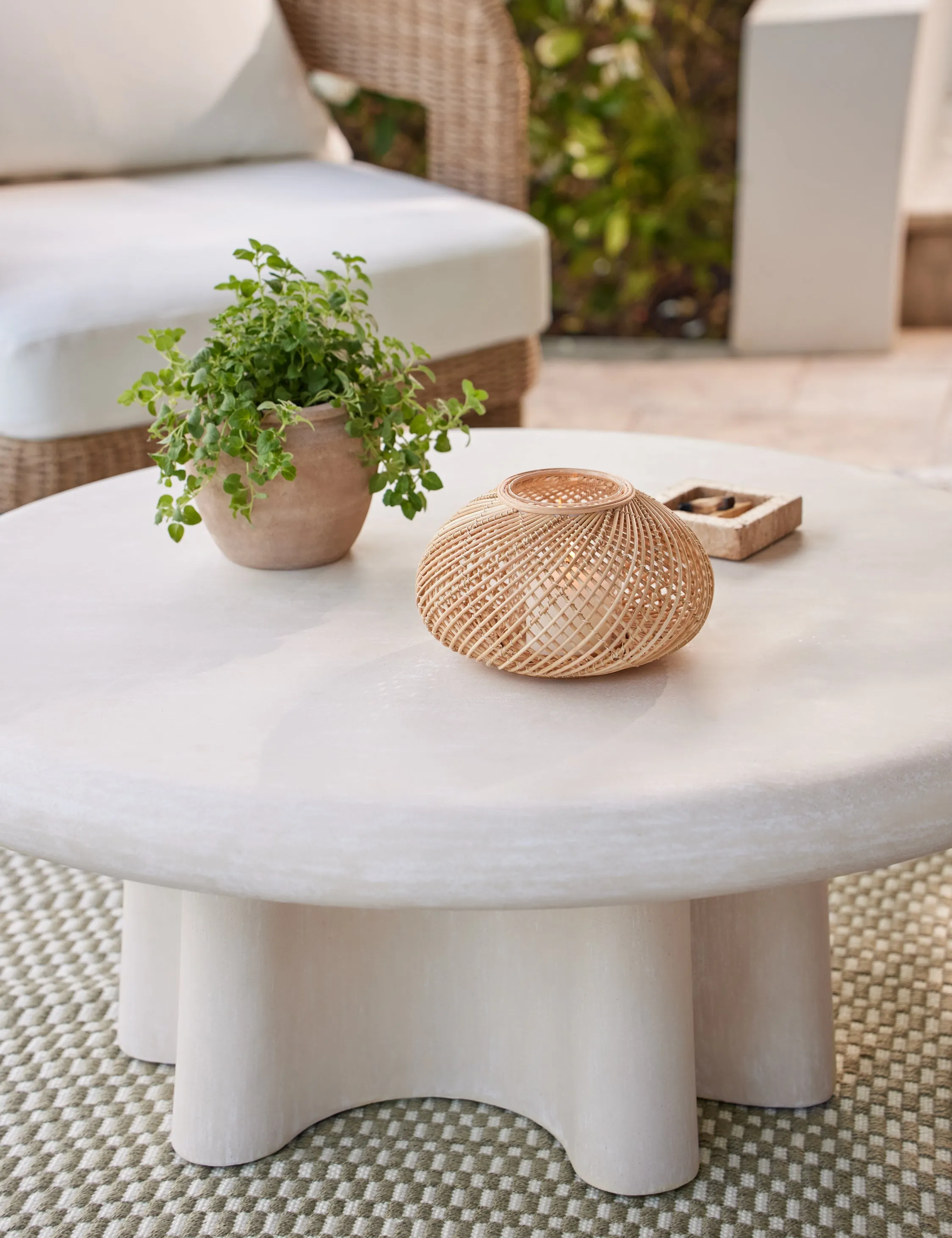 Ruiz Indoor / Outdoor Round Coffee Table Lulu and Georgia
