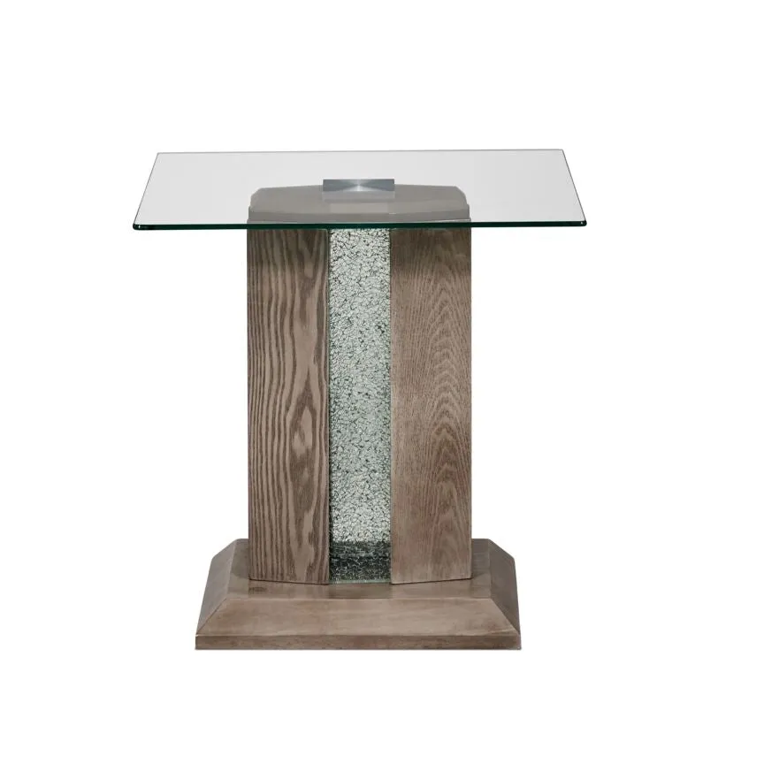 Saber End Table - Grey
