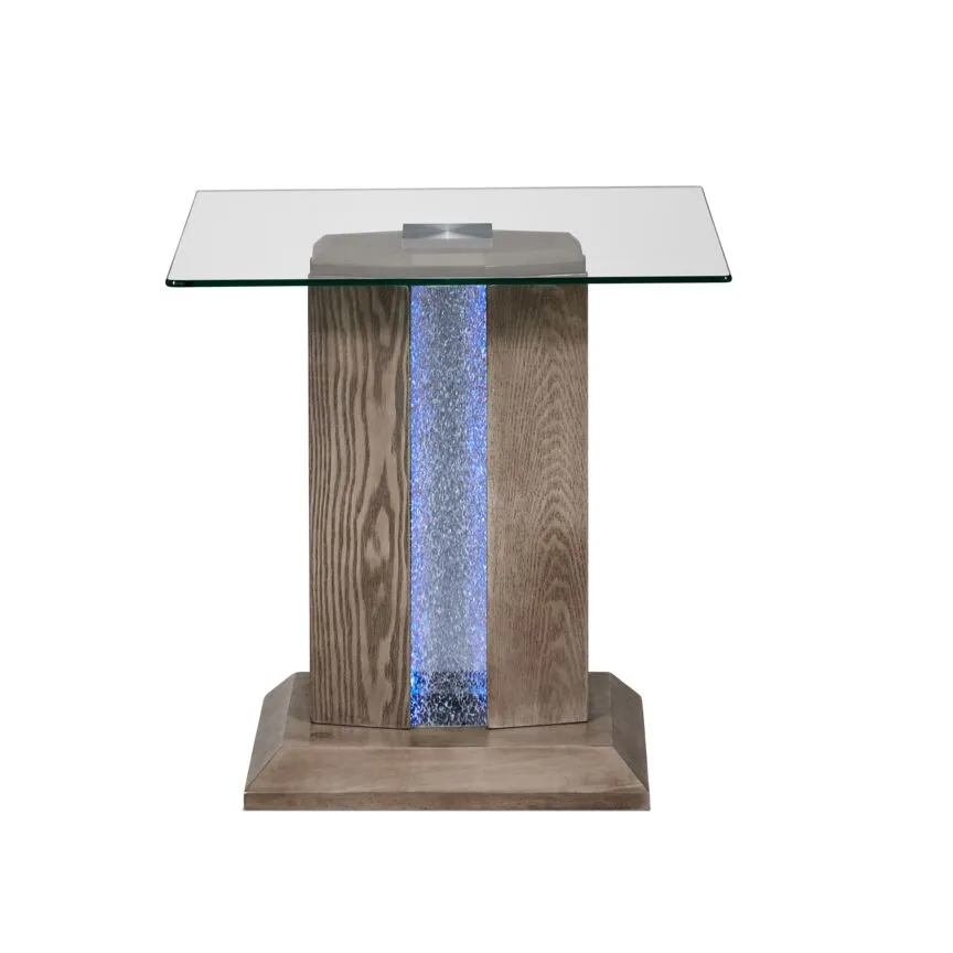 Saber End Table - Grey