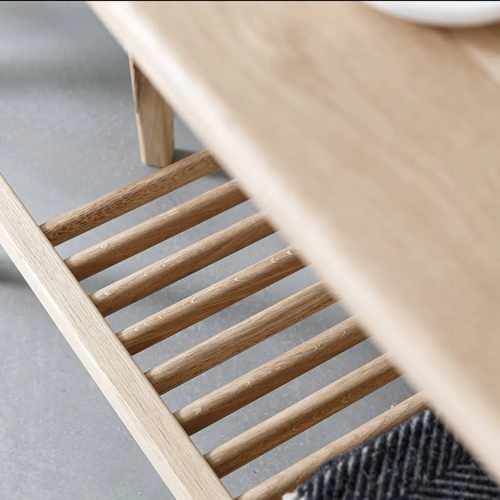 Salters Oak Coffee Table With Storage Funky Chunky