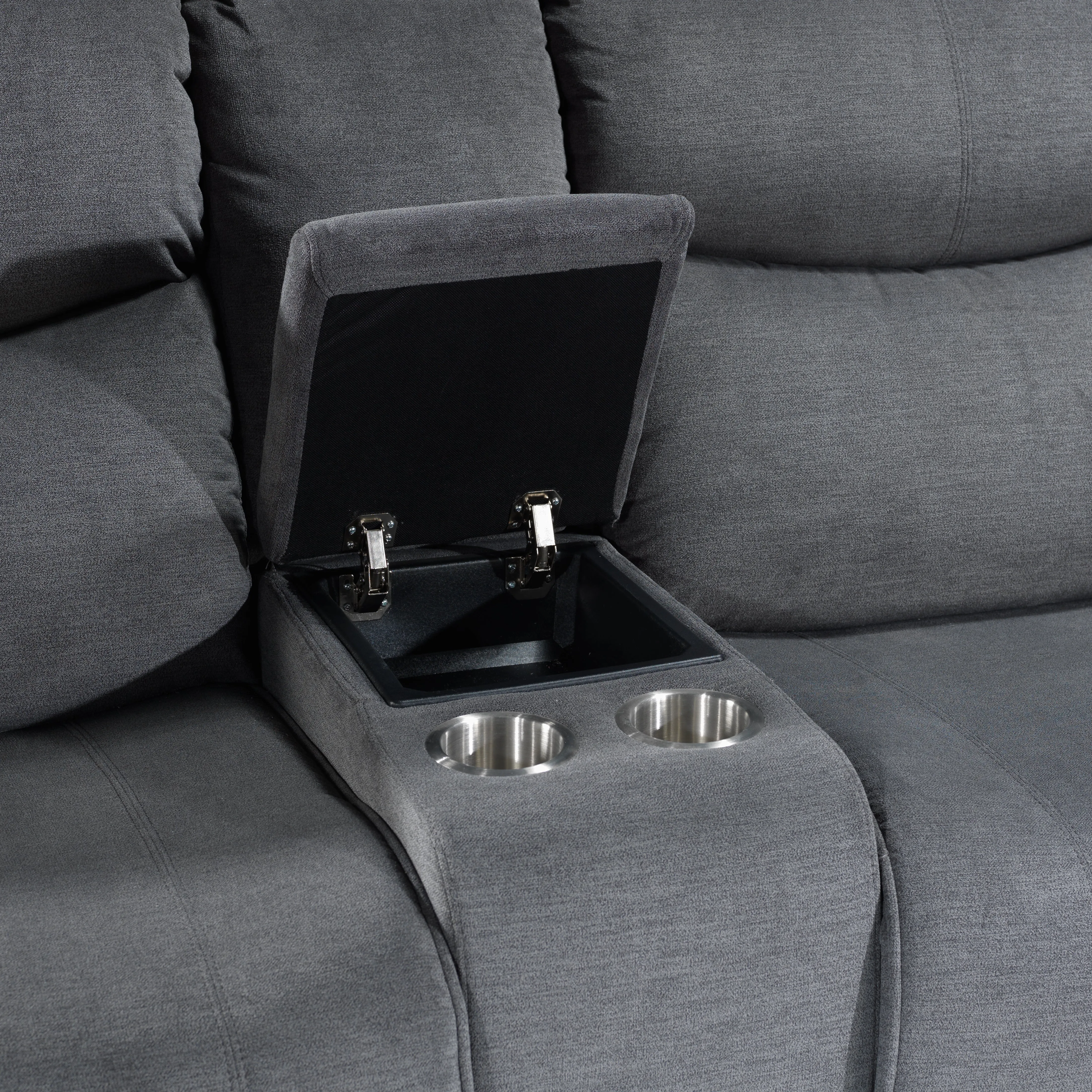 Saxon 3-Piece Power Reclining Sectional - Dynamite Charcoal