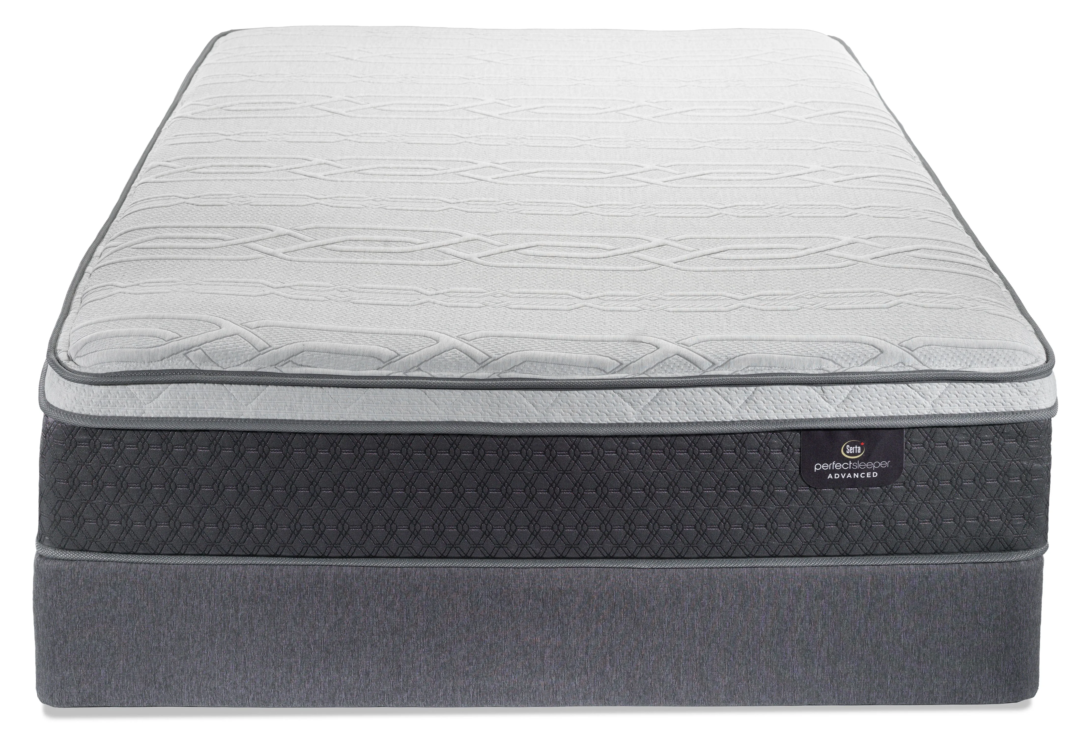 Serta Lush Plush Twin Mattress and Boxspring Set