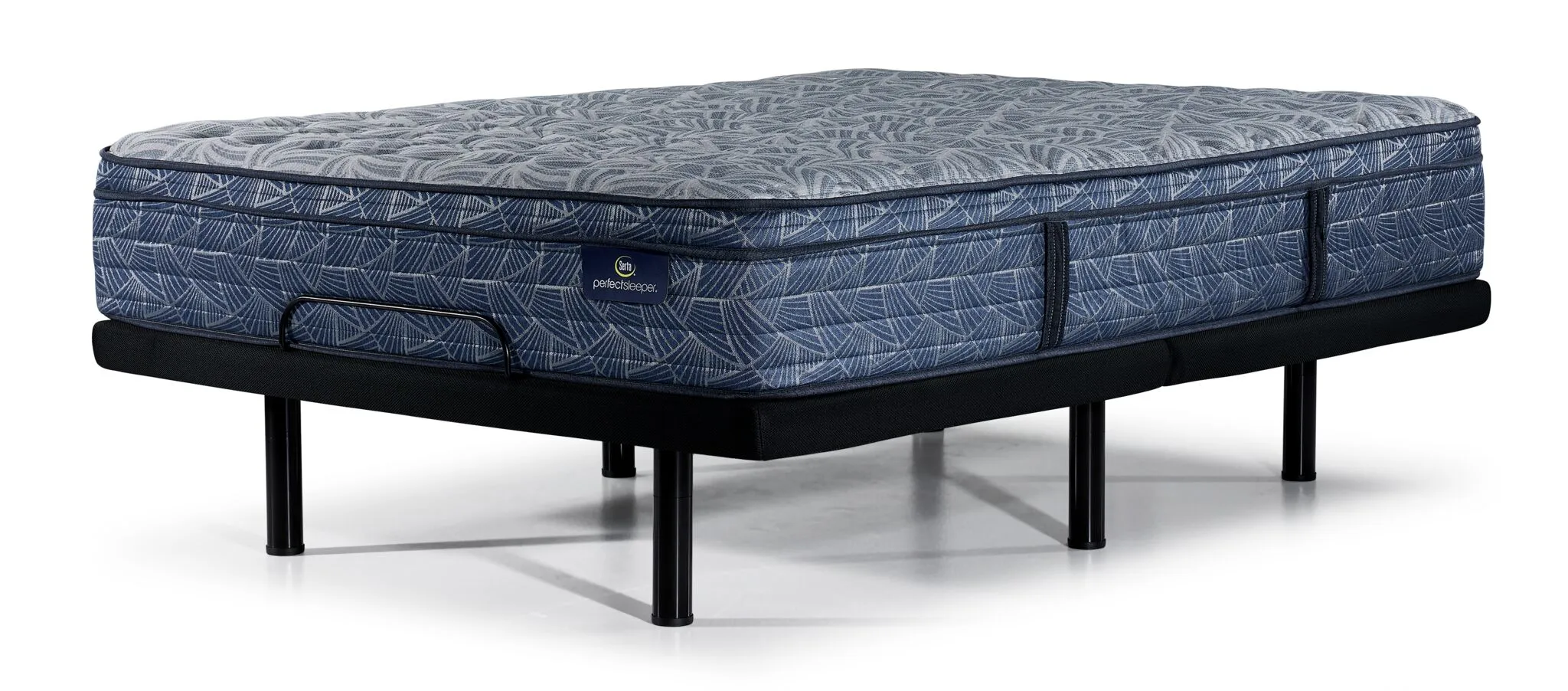 Serta® Perfect Sleeper Thrive Medium Euro Top King Mattress and L2 Pro Motion Adjustable Base