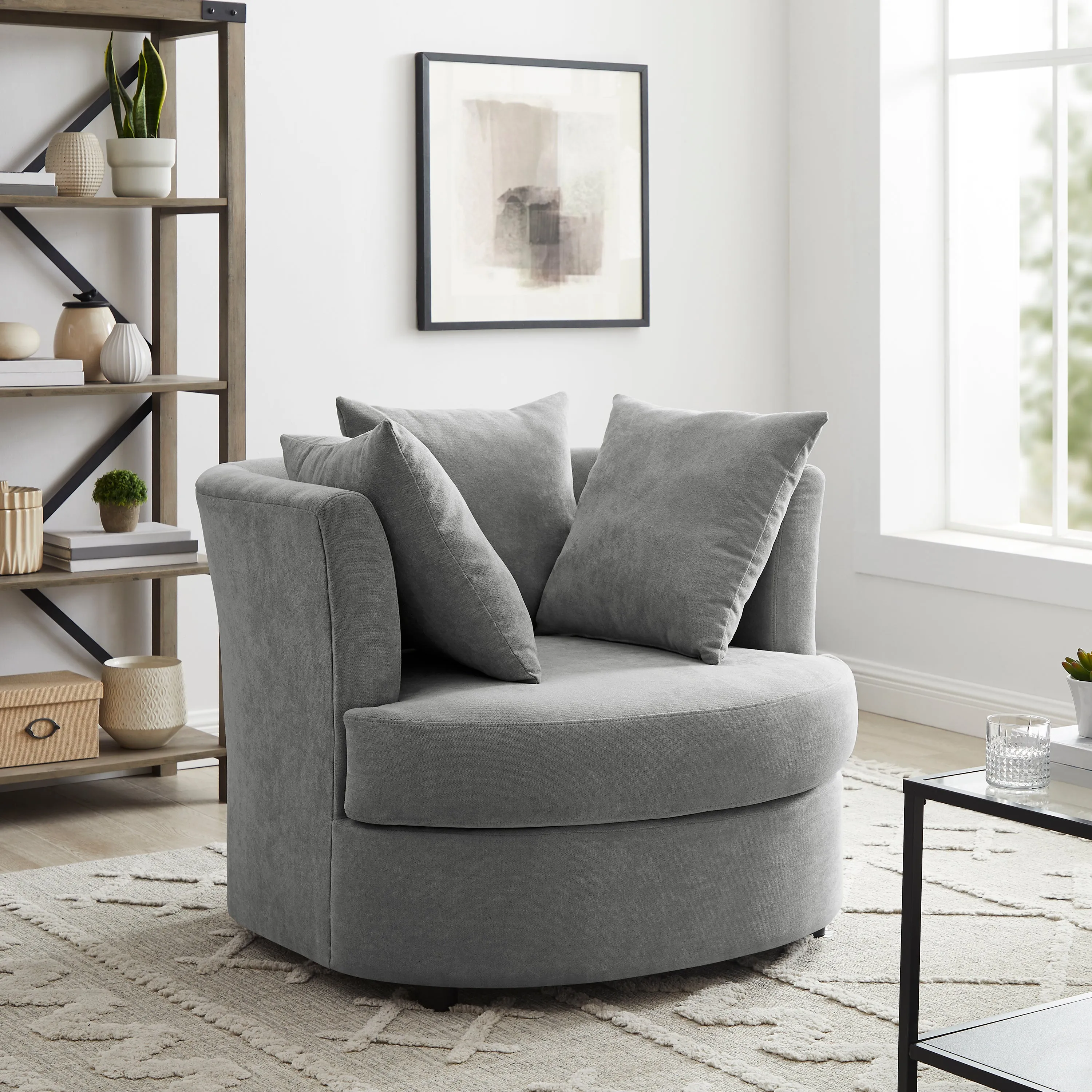 Snuggle Accent Chair - Grey