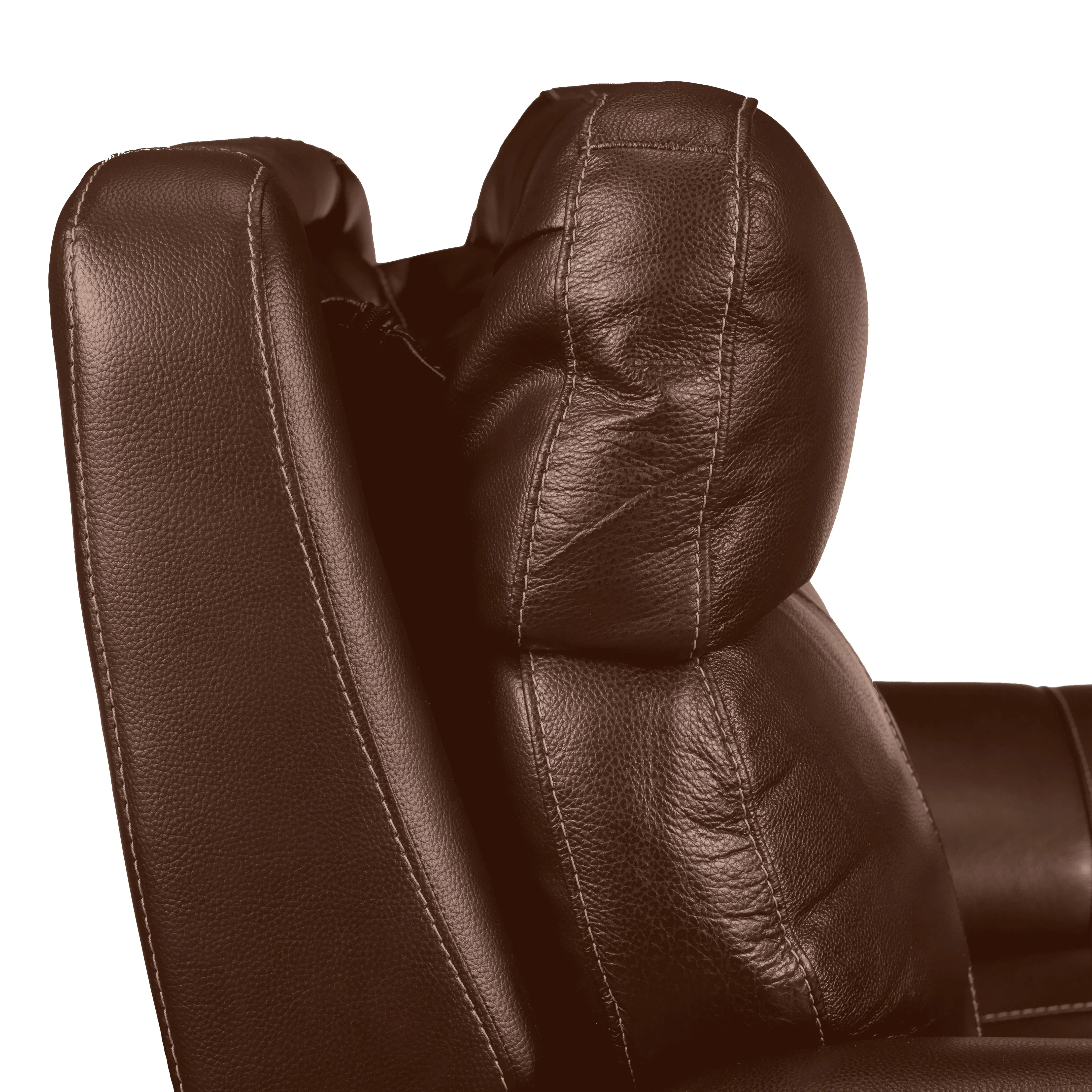 Stallion Leather Dual Power Reclining Sofa, Loveseat and Chair Set - Chestnut