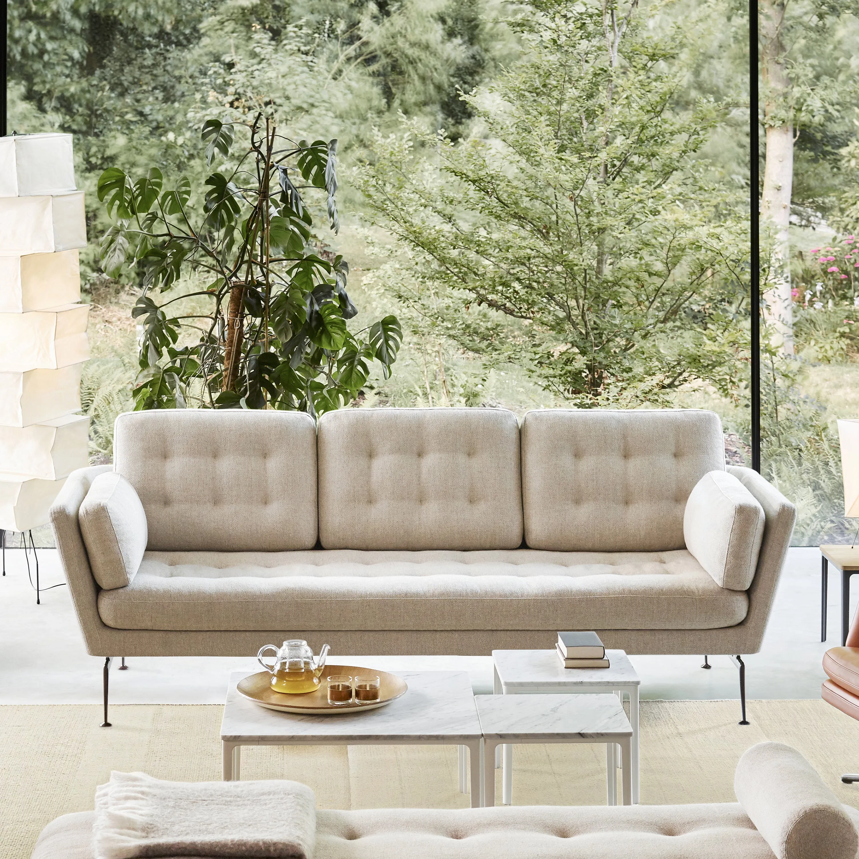 Suita 3-Seater Sofa with Tufted Cushions