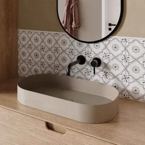 Tanger Sand Flower Pattern Porcelain Tile 12x12cm Natural Matt