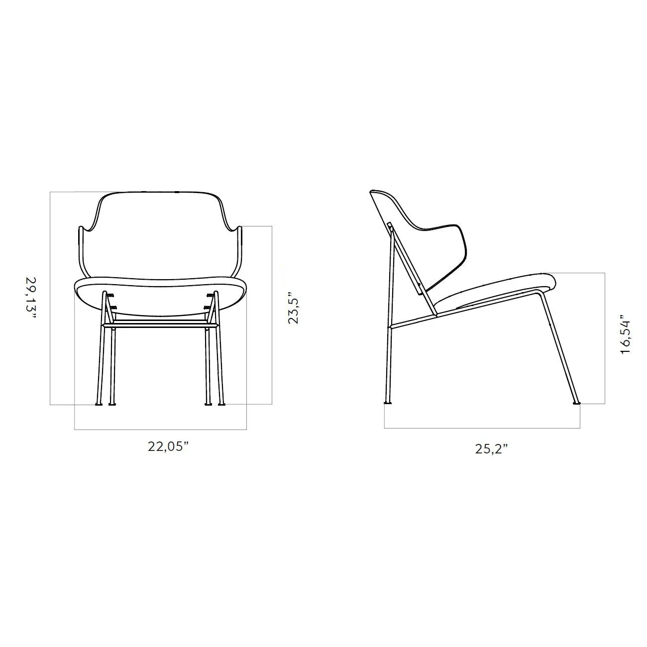 The Penguin Fully Upholstered Lounge Chair