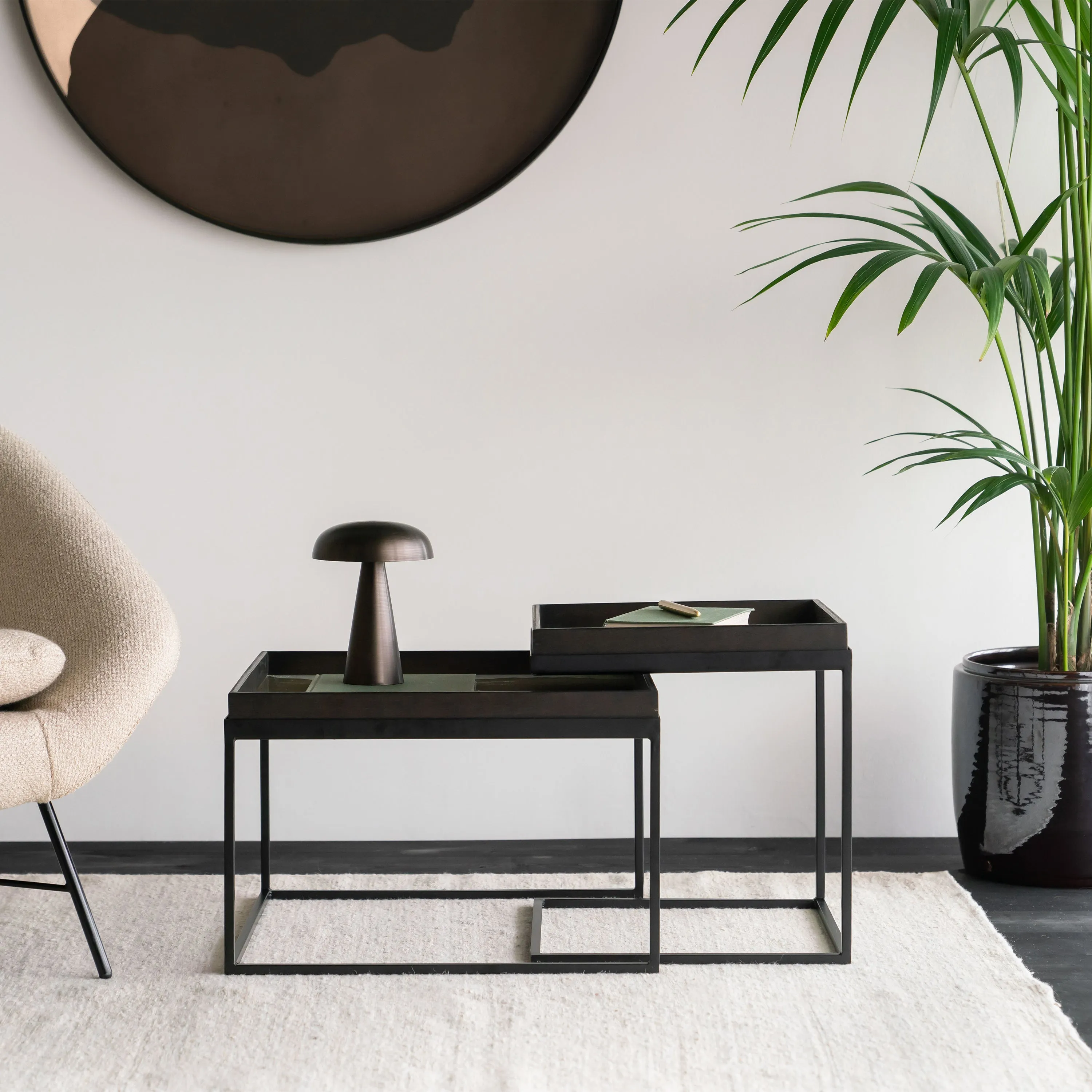 Tray Square Coffee Table Set