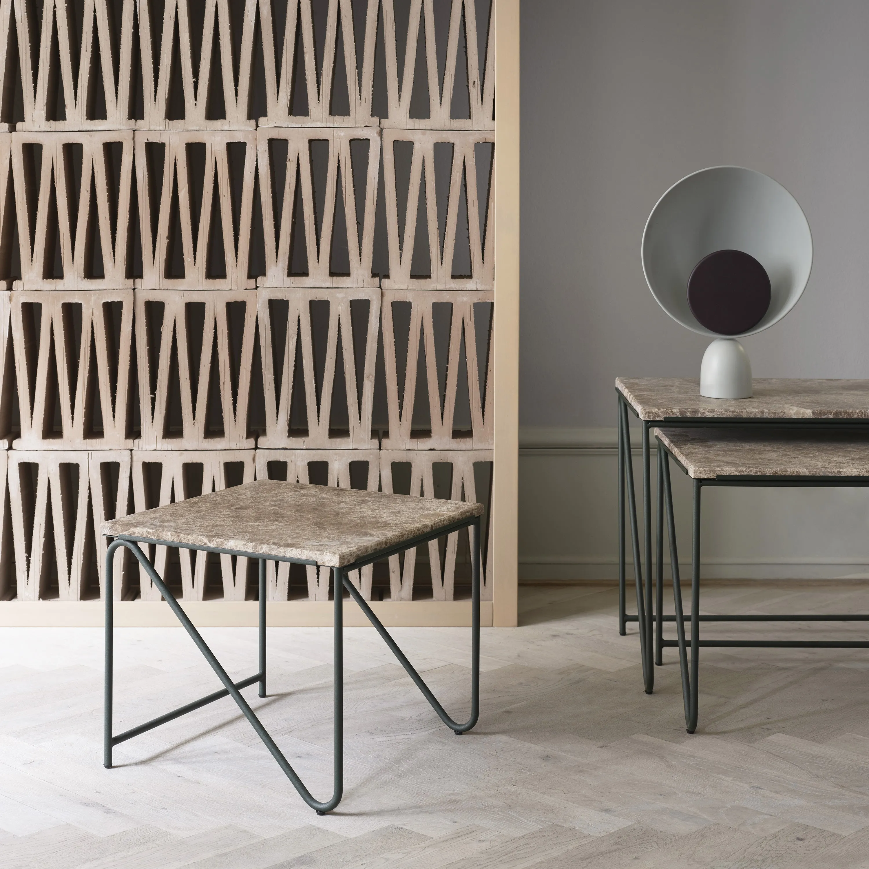 Triptych Nesting Table