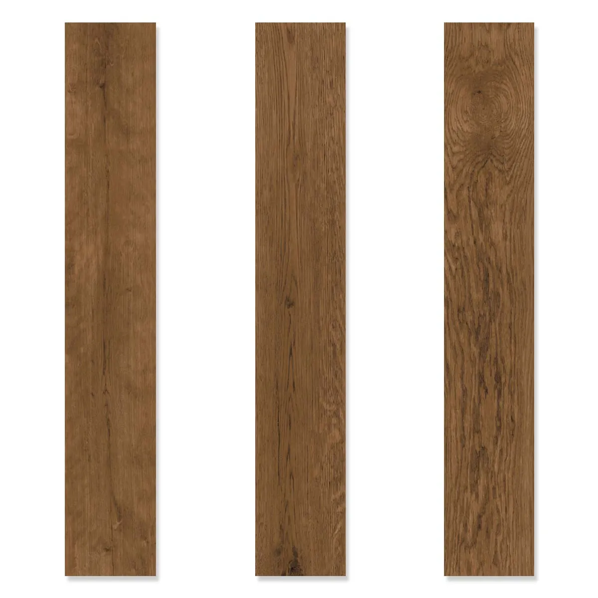Vives Ottawa-R Marron Wood Effect Porcelain Tile 19x120cm Matt