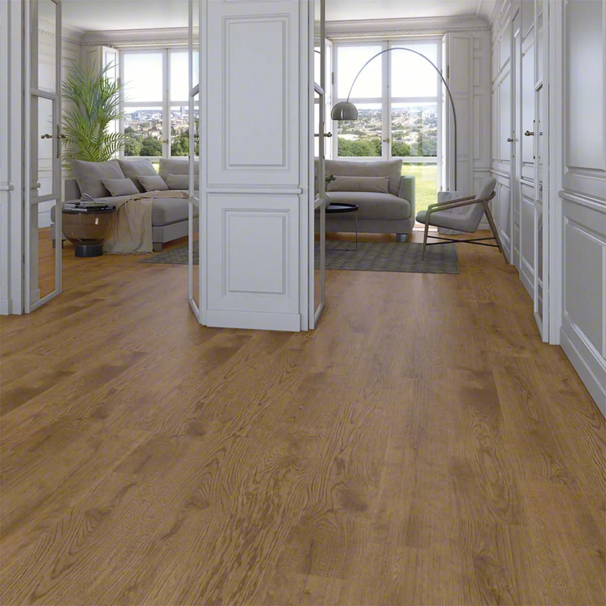 Vives Ottawa-R Miel Wood Effect Porcelain Tile 19x120cm Matt