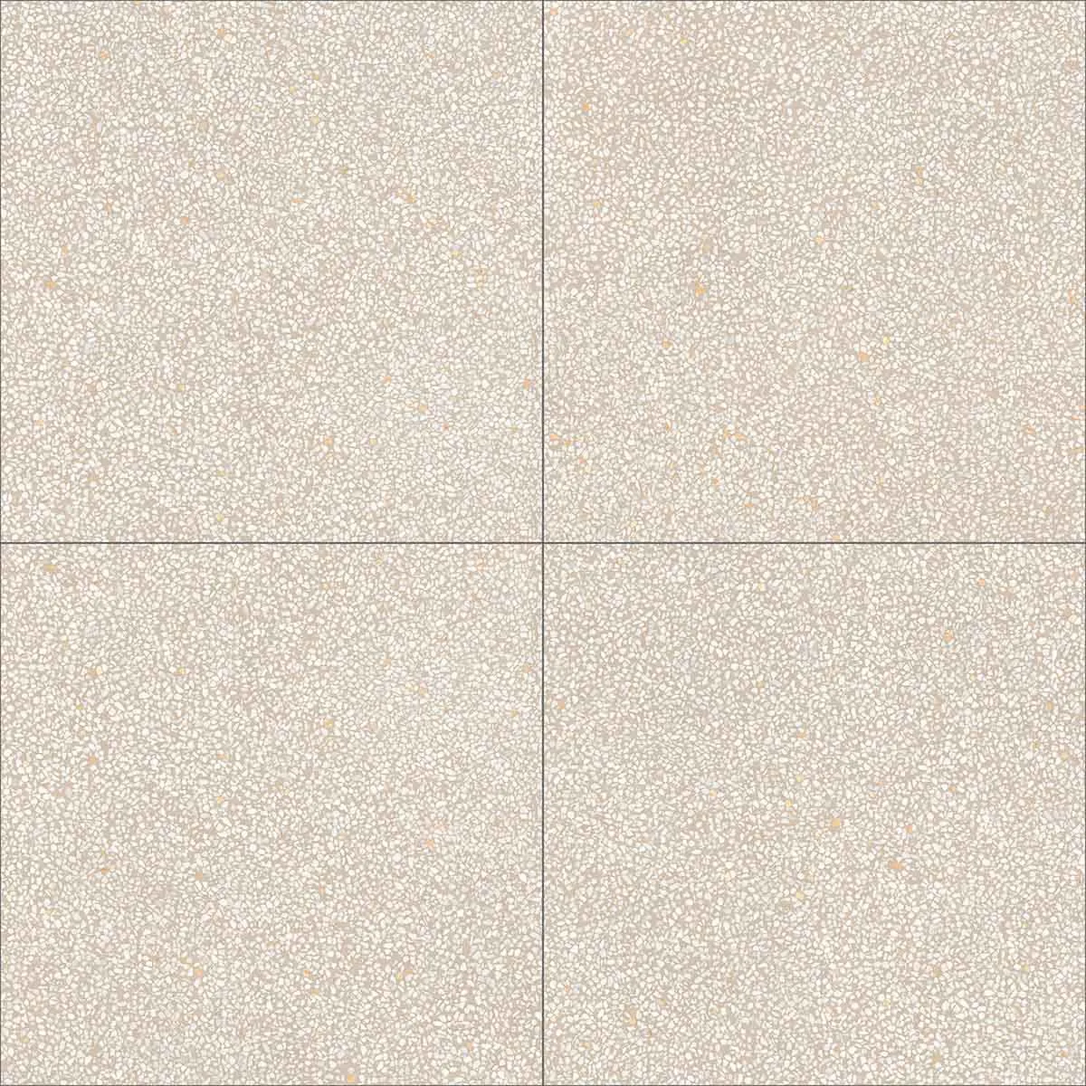 Vives Portofino-R Crema Terrazzo Effect Porcelain Tile 120x120cm Matte