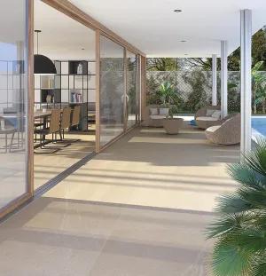 Vives Seine-R Crema Stone Effect Porcelain Tile 60x120cm Matt