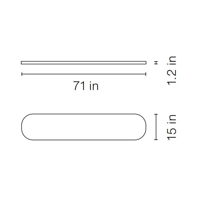 You and Me 71 Inch Bench